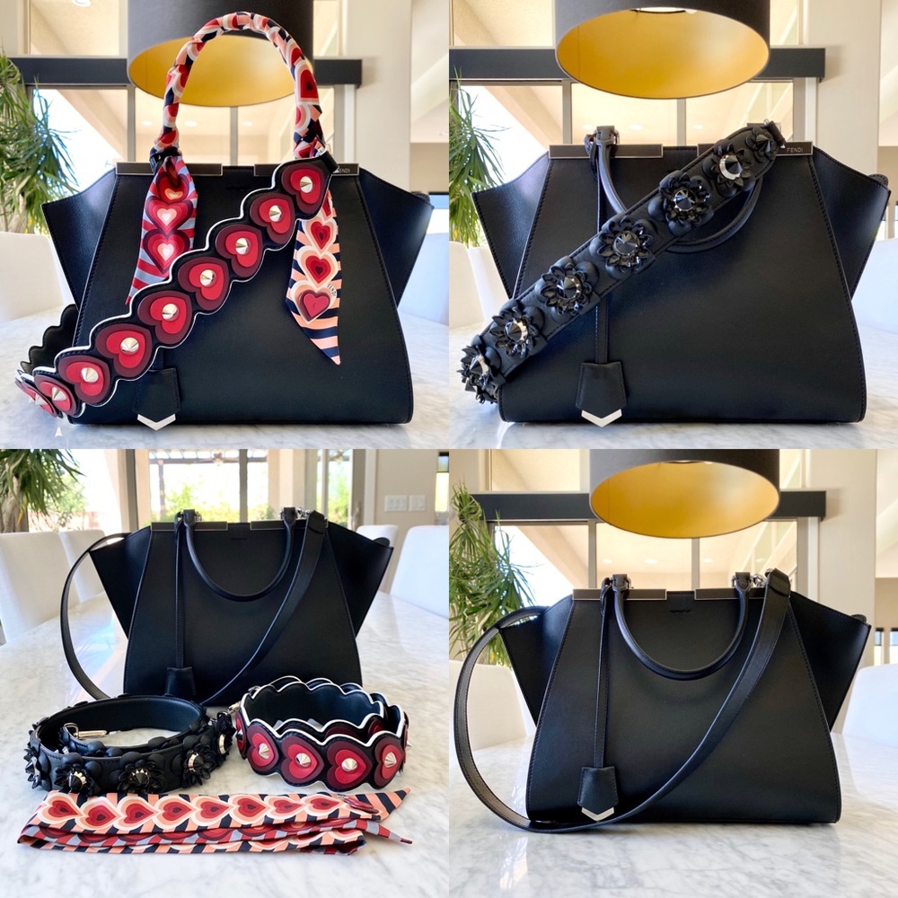 FENDI BUNDLE- 2JOURS BAG + 3 STRAPS + TWILLY
